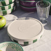 Garlic Grater Plate - Large Ceramic Green Jade