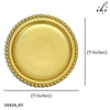 GOLD BEAD ROUND TRAY