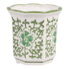 Plumeria Green and White Ceramic Scented Candle