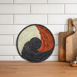 Handwoven Boho Bowl Basket - Organizer
