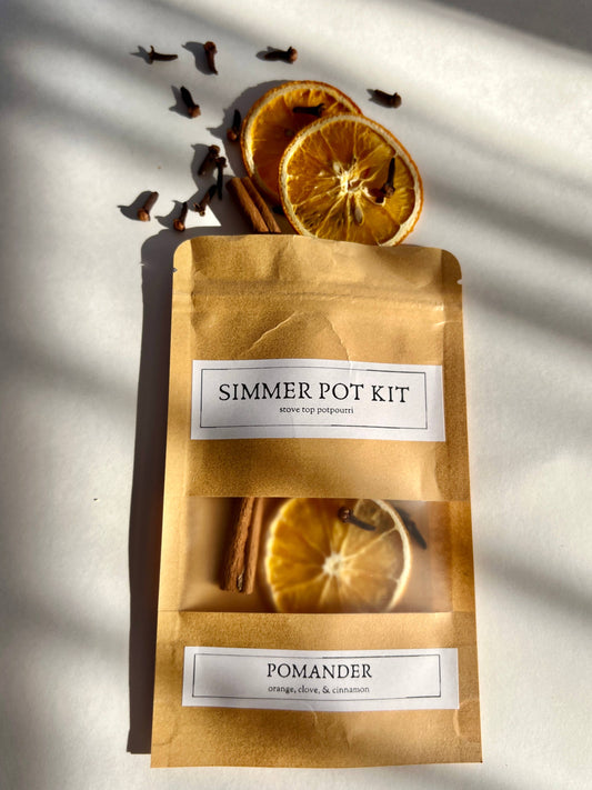 Pomander Simmer Pot Kit | Holiday Stovetop Potpourri