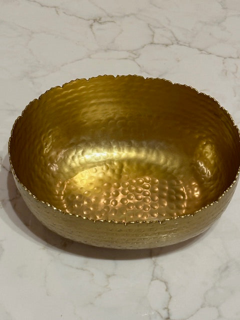 Hammered Gold Bowl