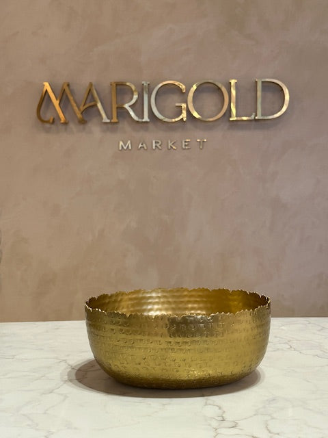 Hammered Gold Bowl