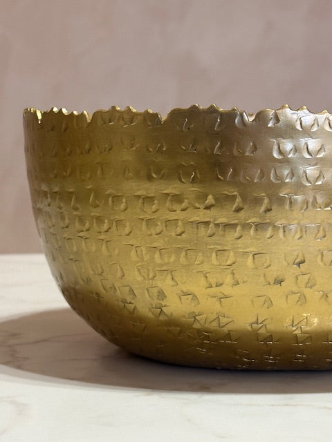 Hammered Gold Bowl