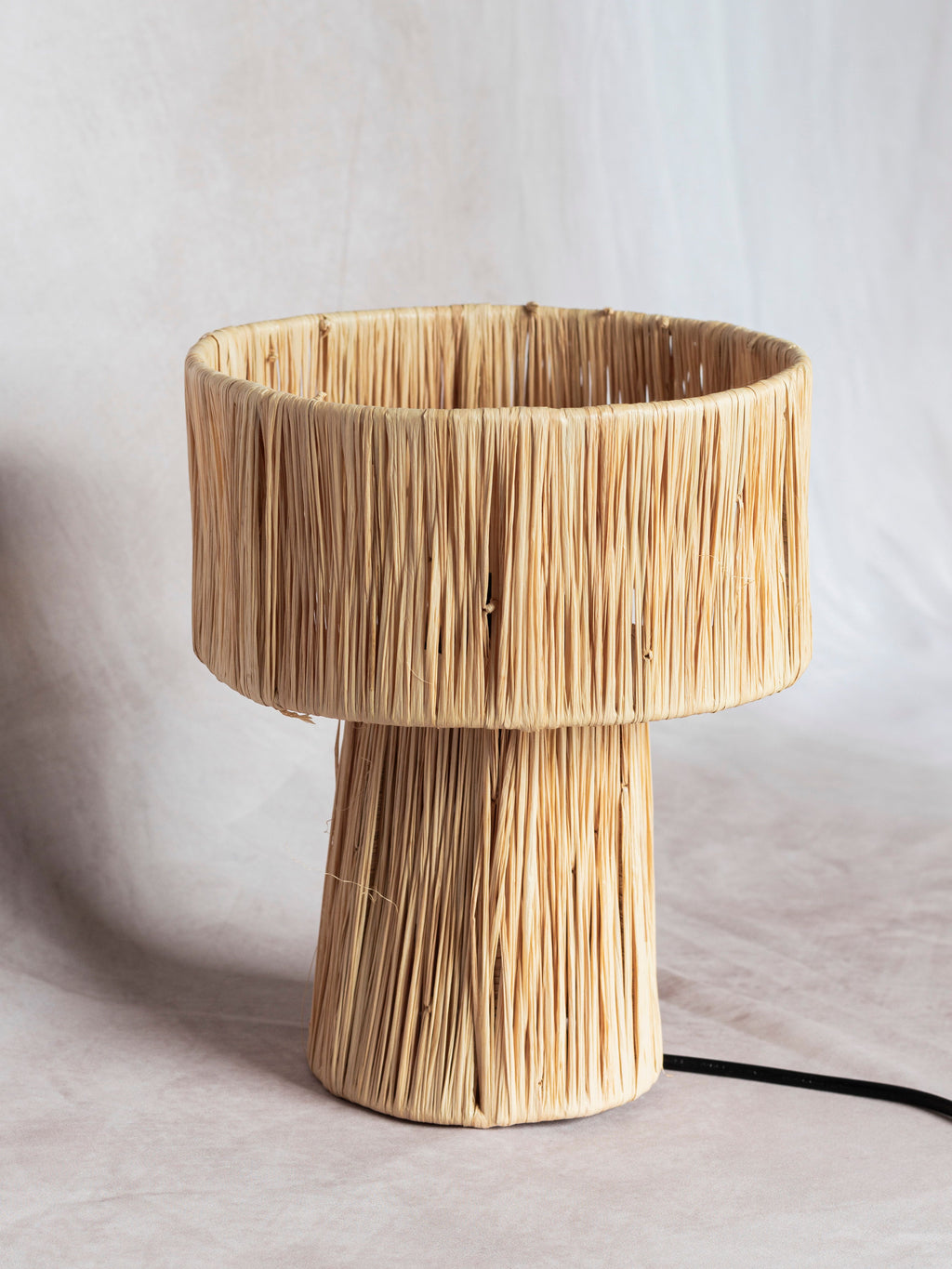 Handmade Woven Raffia Table Lamp Shade 25cm