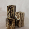 Chocolate Onyx Candle Holders
