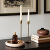 Candle Holder H 12" x Dia 2.25" Old Brass