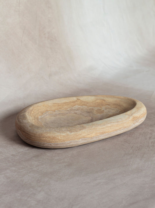 Rainbow Sandstone Pebble Catchall