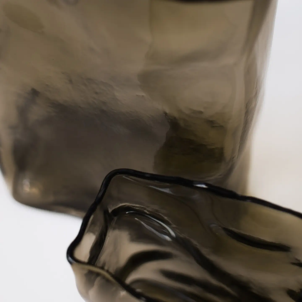 Meadows Brown Handblown Vase - Large