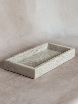 Beige Stone Vanity Tray - India