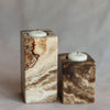 Chocolate Onyx Candle Holders