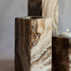 Chocolate Onyx Candle Holders