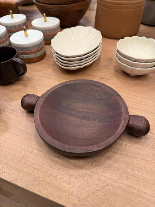 Small Brownwood Tray